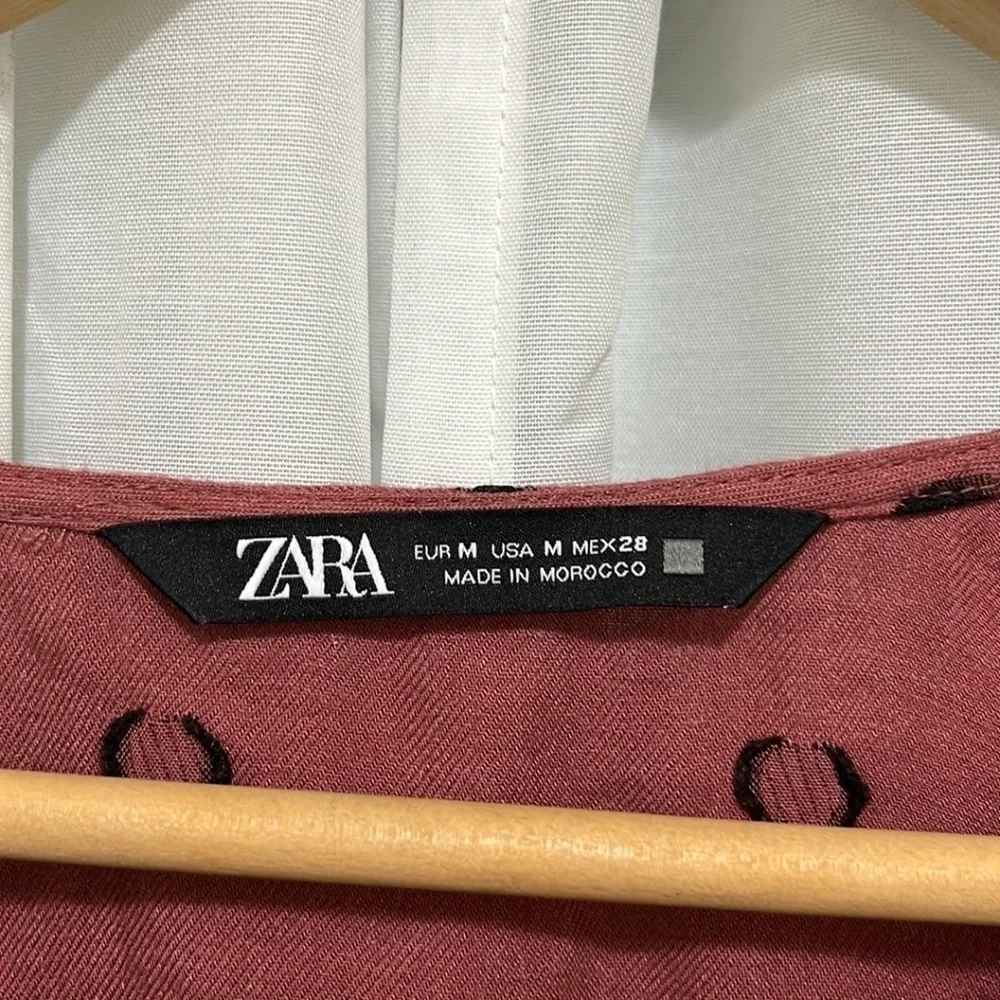 Zara Black Polka Dot Dress a157 - Picture 2 of 3